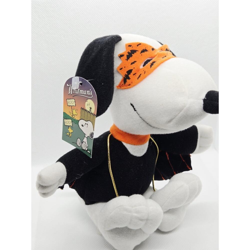 Whitman's Peanuts Snoopy Halloween Plush Bat Costume & Mask 7" New